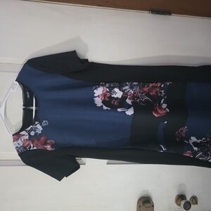 Simply Vera Vera Wang Blue Sheath Midi Dress